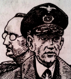 Himmelreich Hirn Himmler und Friedeburg (Zeichnung: urian)