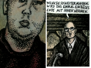 Zog Sux und sein Richter (Zeichnung: urian)