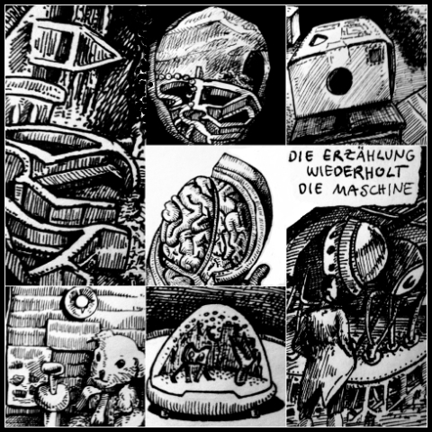 Raymond Roussels Maschine (Zeichnung: urian)