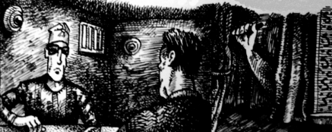 Maske des Marat (Zeichnung: urian)