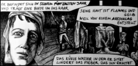 Maske des Marat (Zeichnung: urian)