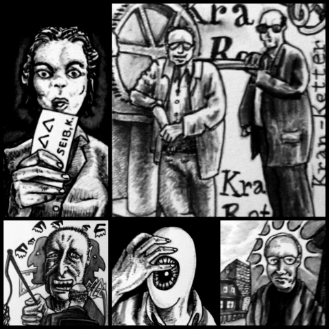 Maske des Marat (Zeichnung: urian)