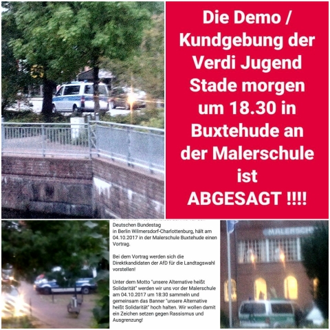 Unsinniger Polizeieinsatz (Fotos: urian)