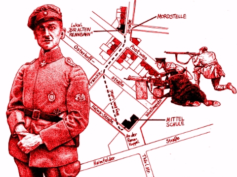 Kapp-Putsch Hamburg / Harburger Blutmontag / Rudolf Berthold (Zeichnung: urian)