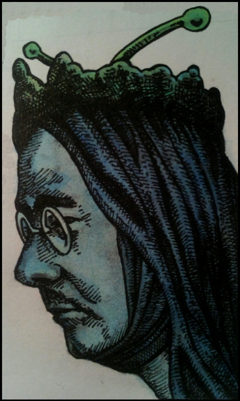 Heinrich Himmler (Zeichnung: urian)