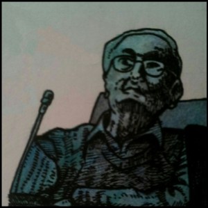 Oskar Gröning (Zeichnung: urian)