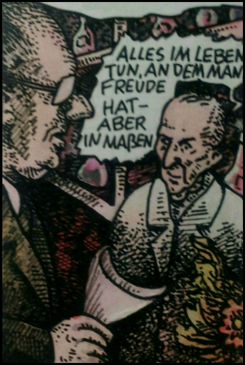 SS-Mann Wolters wird geehrt (Zeichnung: urian)