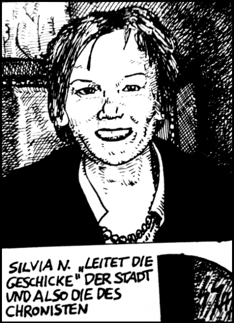 Silvia Nieber (Zeichnung: urian)
