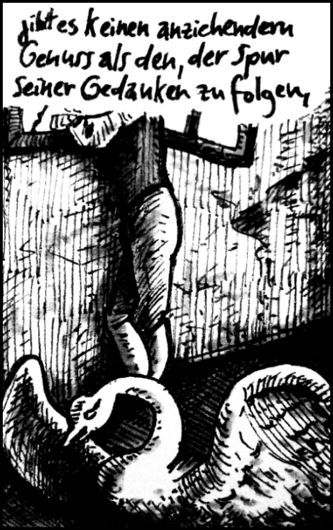 Gedankenflucht (Zeichnung: urian)