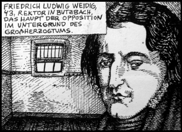 Friedrich Ludwig Weidig (Zeichnung: urian)