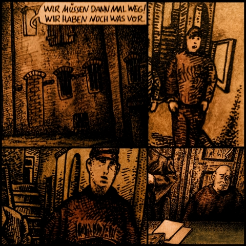 Neonazis an der Niederelbe (Illustration: urian)