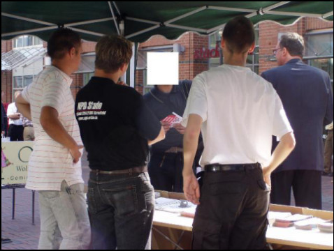 NPD in Stade (screenshot indymedia)