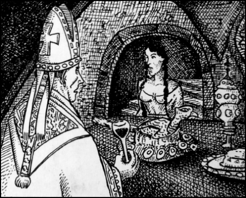 Schwarzer Ritter in Harsefeld (Zeichnung: urian)