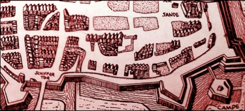 Stadtbrand Stade 1659 (Zeichnung: urian)