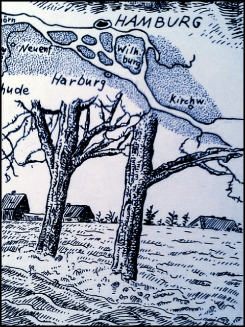 Februarflut 1825 (Zeichnung: urian)
