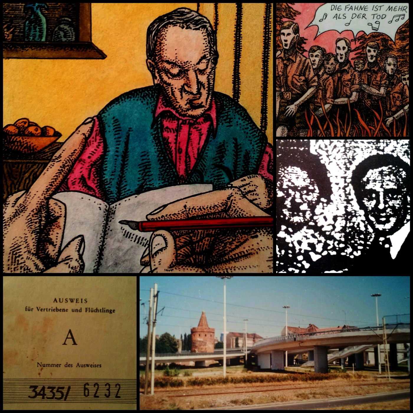Flüchtlingsgeschichte (Fotos/Zeichnungen: urian)