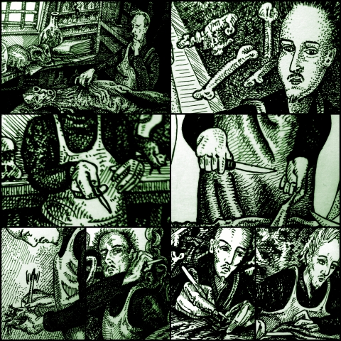 Büchners Autopsie (Zeichnung: urian)