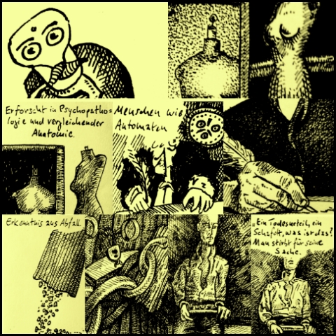 Büchners Kopf (Zeichnung: urian)