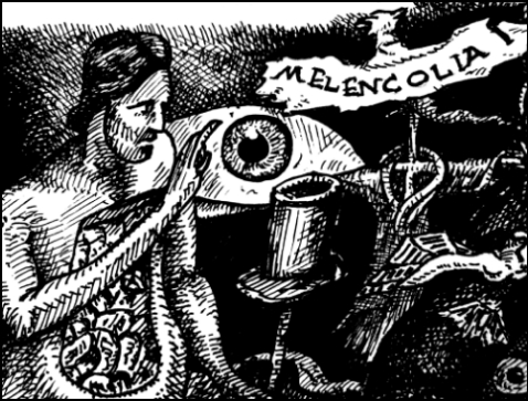 Büchners Kopf (Zeichnung: urian)