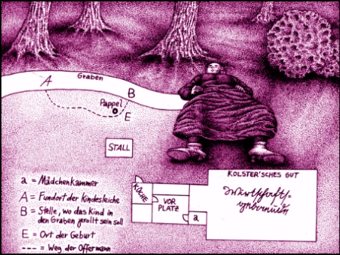 Kindsmord in Stade (Zeichnung: urian)