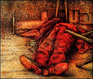 Chinesenmord in Hamburg (Zeichnung: urian)