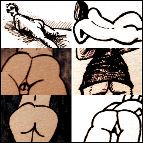 Hinterbacken (Zeichnungen: urian)