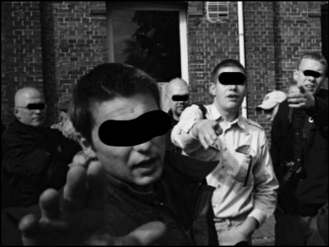 Neonazis und Polizei in Himmelpforten (Foto: urian)