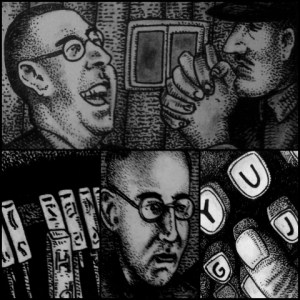 Himmler in Camp Kolkhagen (Zeichnung: urian)