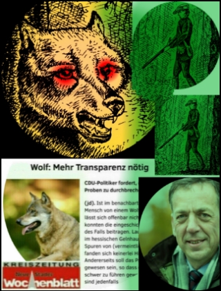 Dammann-Tamke und der Wolf (Grafik: urian)