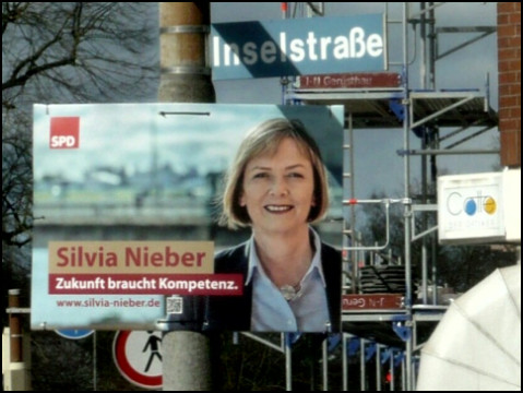 Wahlplakat Silvia Nieber Stade (Foto: urian)
