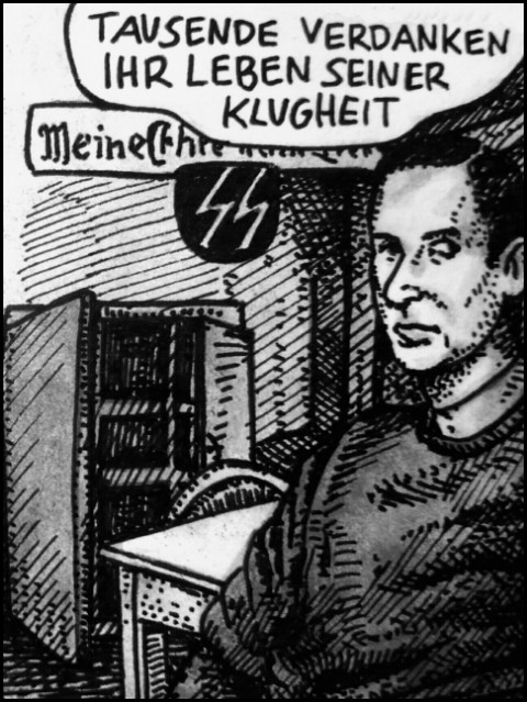 Walter Schellenberg (Zeichnung: urian