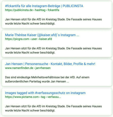 google Ergebnisse Causa Hensen