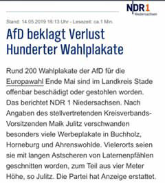 NDR AfD Plakate