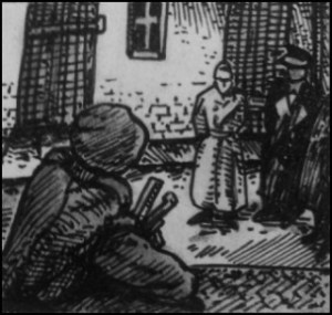 Himmlers Ende (Zeichnung: urian)