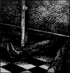 Himmlers Ende (Zeichnung: urian)