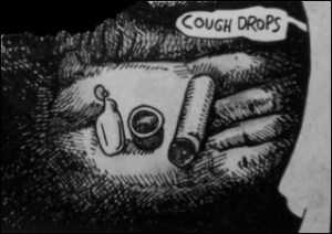 Himmlers Ende (Zeichnung: urian)