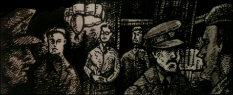 Himmlers Ende (Zeichnung: urian)