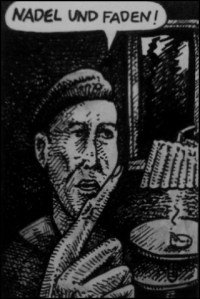 Himmlers Ende (Zeichnung: urian)