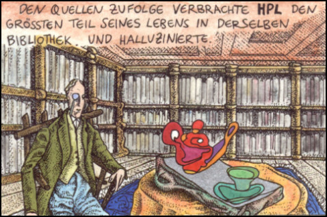 H. P. Lovecraft (Zeichnung: urian)