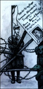 Himmelreich Hirn: Himmler als Putschist (Zeichnung: urian)