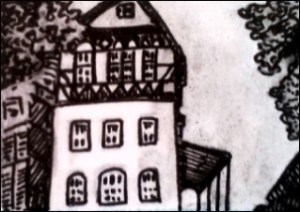 SS-Klinik Hohenlychen (Zeichnung: urian)