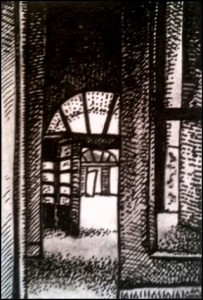 SS-Klinik Hohenlychen (Zeichnung: urian)