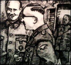 Karl Wolff und Heinrich Himmler (Zeichnung: urian)