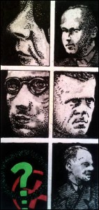 Himmler und seine letzten Getreuen (Zeichnung: urian)