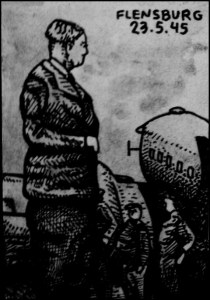 Franz Seldte in Flensburg (Zeichnung: urian)