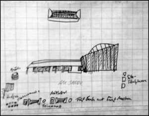 Entwürfe Am Sande 1994 (Zeichnung: urian)