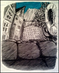 Entwürfe Am Sande 1994 (Zeichnung: urian)