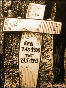 Himmlers Ende (Zeichnung: urian)