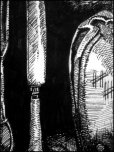 Himmlers Besteck (Zeichnung: urian)