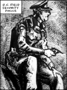 Britischer Geheimdienstoffizier (Zeichnung: urian)